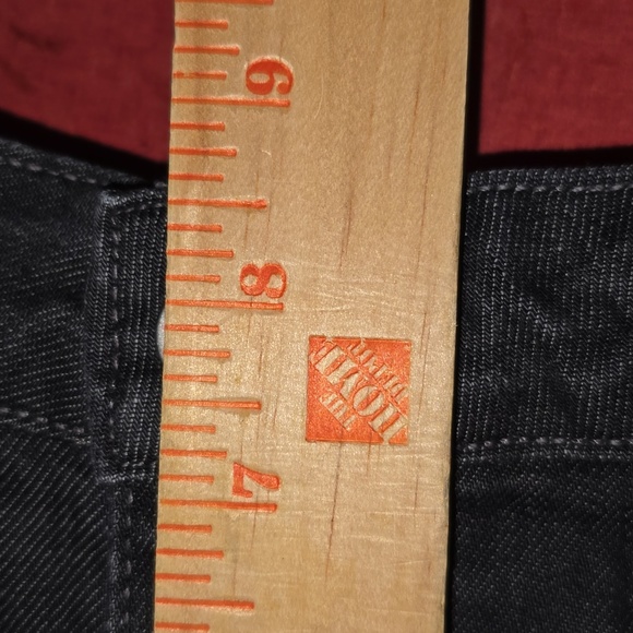 Paige Jeans Melrose Classic Rise Black Denim Stretch Straight Leg Womens Size 30 - Picture 14 of 16